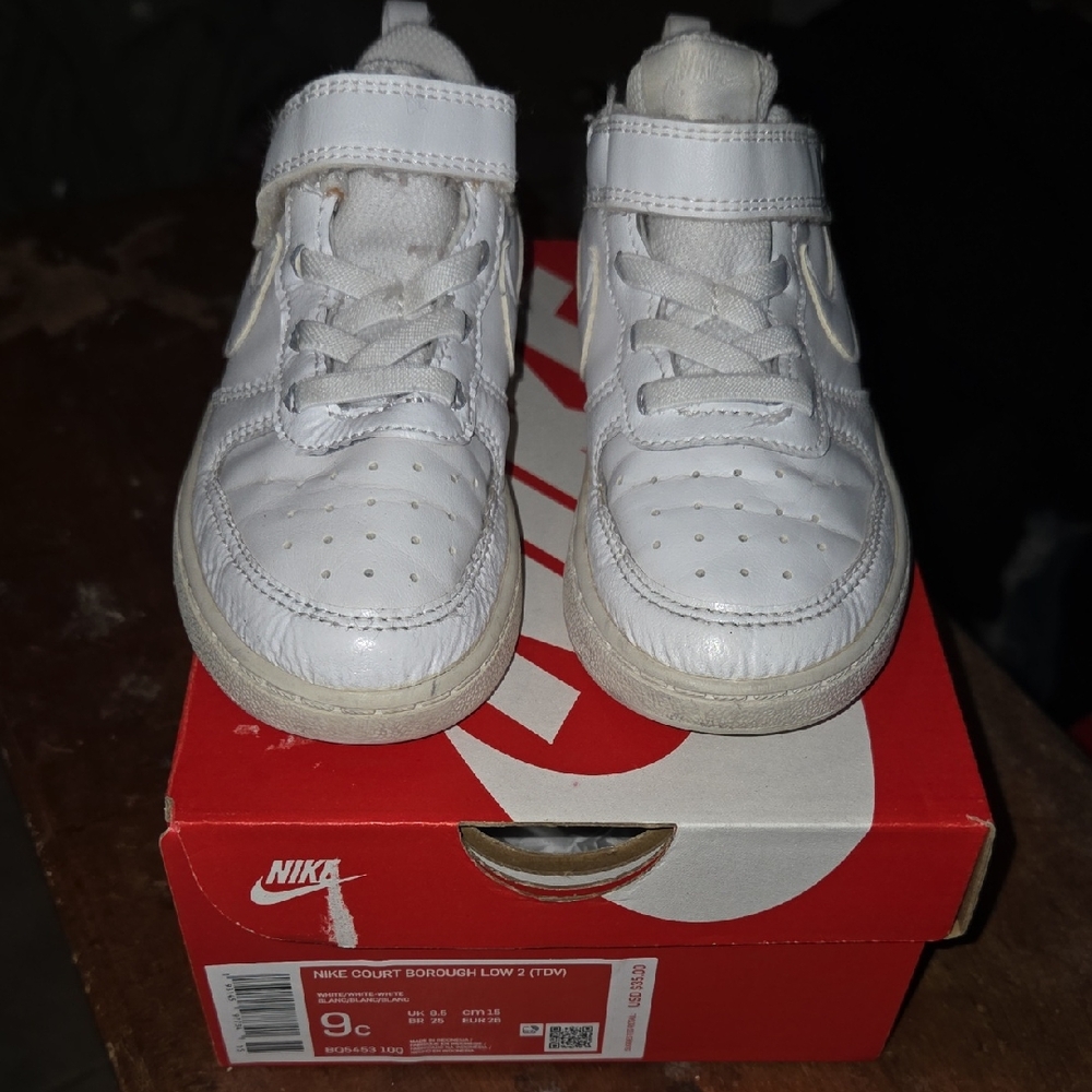 Nike Kids White Court Sneakers